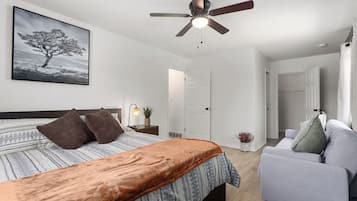 4 bedrooms, iron/ironing board, travel crib, WiFi