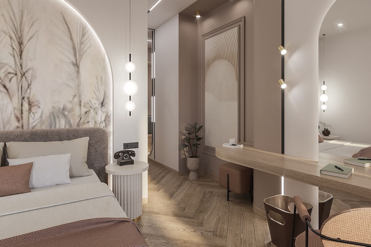 1 slaapkamer, lakens van Egyptisch katoen, luxe beddengoed