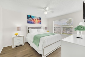 2 bedrooms, desk, iron/ironing board, free WiFi