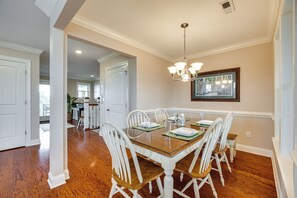 House (5 Bedrooms) | Interior - Walk to Beach: Oak Island Retreat w/ 210-yard Dock (Oak Island)