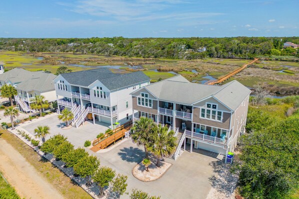 House (5 Bedrooms) | Front of property - Walk to Beach: Oak Island Retreat w/ 210-yard Dock (Oak Island)