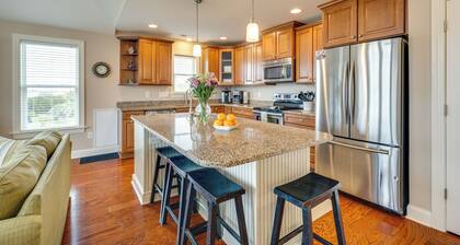 Walk to Beach: Oak Island Retreat w/ 210-yard Dock