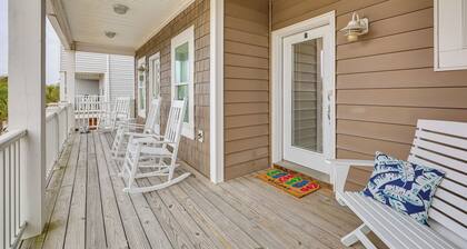 Steps to Beach: Gem w/ Views & Dock in Oak Island