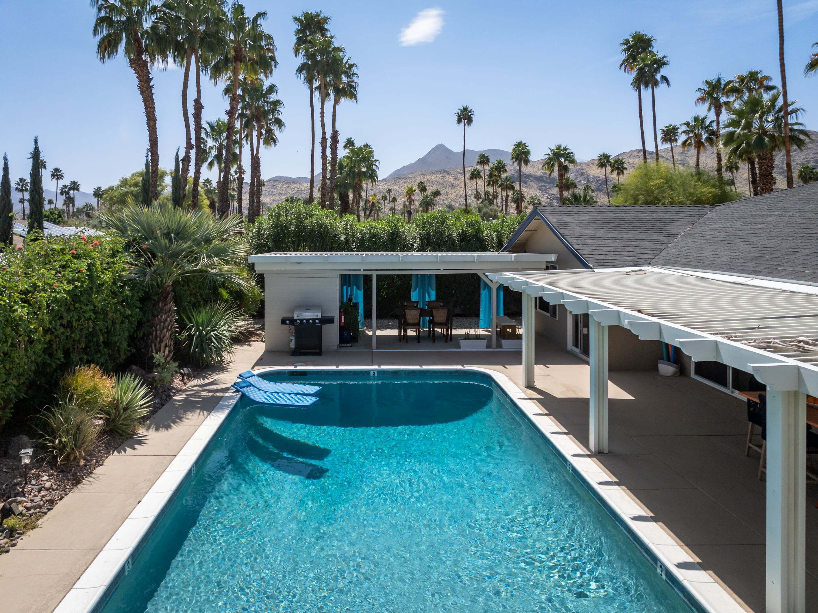 A heated pool
