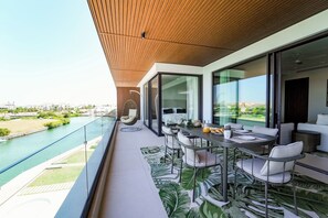 Luxury Penthouse, 3 Bedrooms, Private Pool, Marina View | Terrace/patio