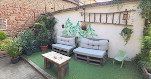 Terrace/patio - Apartment for 2–4 people, 65 m², 3 rooms, separate toilet, bathroom, bike storage, parking. (Heiligenstein)