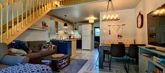 Chalet in the heart of the Mont-Édouard ski slopes -ski in, ski out