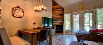 Chalet au coeur des pistes de ski du Mont-Édouard -ski in, ski out