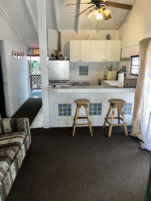 Family Villa, Pool View | Private kitchen