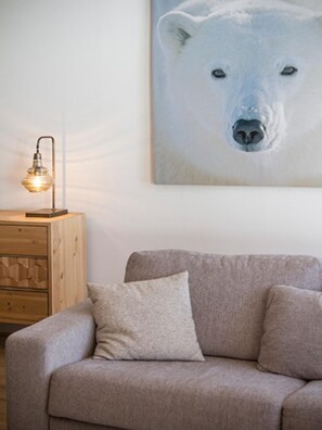 Apartment | Living room - Apartment in La Rosiere With Alpine Views (Montvalezan)
