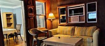 Vintage charm 2 + bdr, 2 bath, fully furnished, on a unique large private lot.