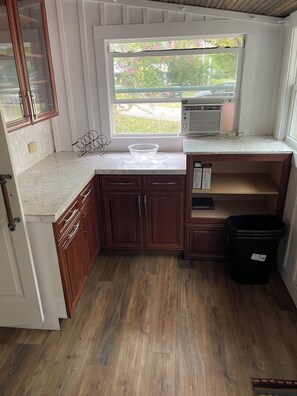 Fridge, microwave, dishwasher, ice maker