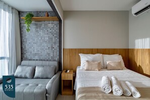 1 bedroom, iron/ironing board, Internet, bed sheets