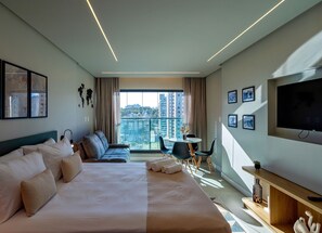 1 bedroom, iron/ironing board, Internet, bed sheets