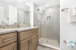 Douche, serviettes fournies