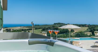 Villa Meer - Private villa, 5 bedrooms, pool, A/C, wifi, hot tub, Marche