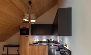 Apartment | Private kitchen | Highchair - Apartment in Chantemerle Near Serre-chevalier (Saint-Chaffrey)