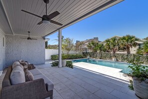 A heated pool