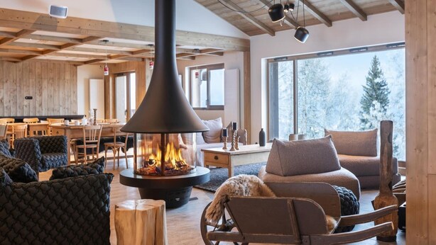 Living room - Apartment in Aime-la-plagne Near Fornelet Lift (Aime-la-Plagne)