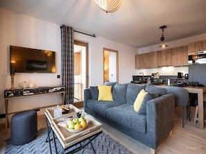 Apartment | Living room - Apartment in Aime-la-plagne Near Fornelet Lift (Aime-la-Plagne)