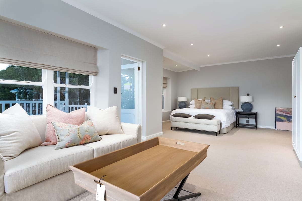 Quarto casal luxo, vista para a montanha | Roupas de cama de algodão egípcio, roupas de cama premium