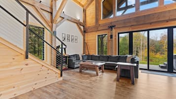 Smart TV, fireplace, video games