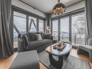 Living area - Apartment in Plan Peisey Near Paradiski (Peisey-Nancroix)