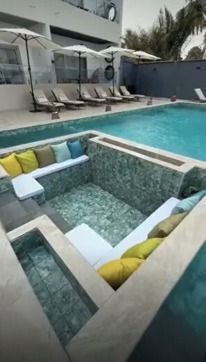 Superior Studio Suite, Pool Access, Ocean View | Terrace/patio - Villas Bohèmes (Kribi)