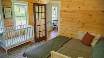 2 bedrooms, iron/ironing board, travel crib, WiFi