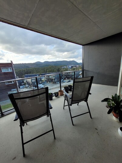 Modern apartment near Bergen, in Søfteland & nature