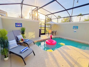 A heated pool