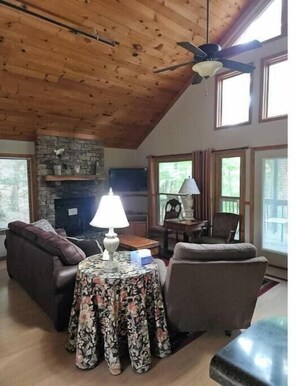 Chimenea, reproductor de DVD