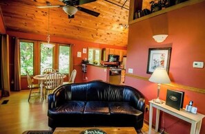 Fireplace, DVD player