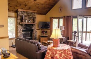 Cheminée, lecteur de DVD