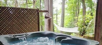 Honeymoon cabin for 2 w/hottub 6mi to DT Asheville