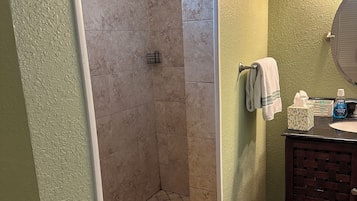 Towels, soap, shampoo, toilet paper