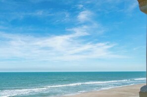 在海滩