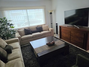 Smart-tv och eldstad