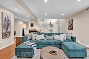 Smart TV, fireplace, video games, computer monitors