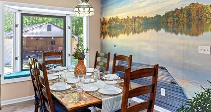 Quiet Lake Anna Rental-4min walk! King bed/Game Barn/fire pits/dock