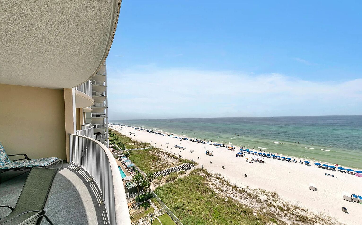 Sun loungers, beach towels