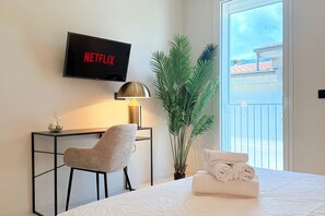 1 室のベッドルーム、WiFi、ベッドシーツ