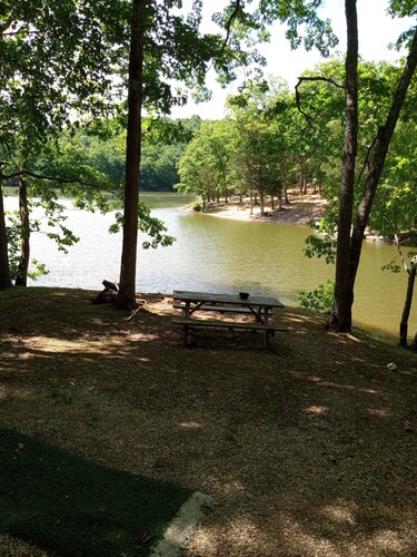 DnD Campground Site 1 Private Lake Front Primitive Campsite