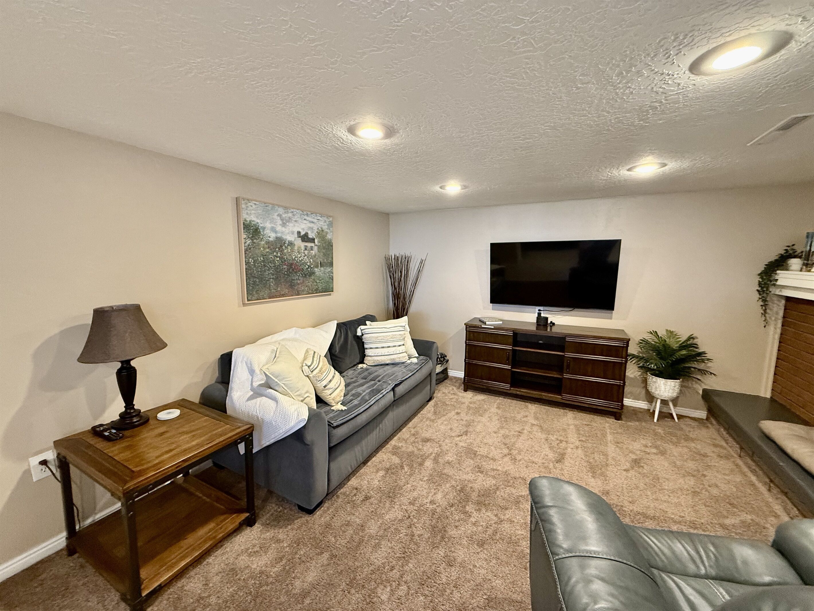 Smart-TV, peis og bøker