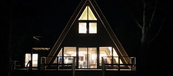Midcentury Modern A-Frame on the Bluff