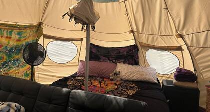 Glamping at the Promised Land Campground- The Vidalia Tent