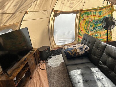 Glamping at the Promised Land Campground- The Vidalia Tent