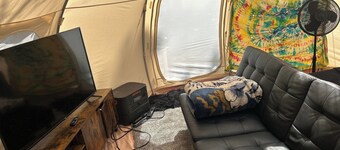 Glamping at the Promised Land Campground- The Vidalia Tent