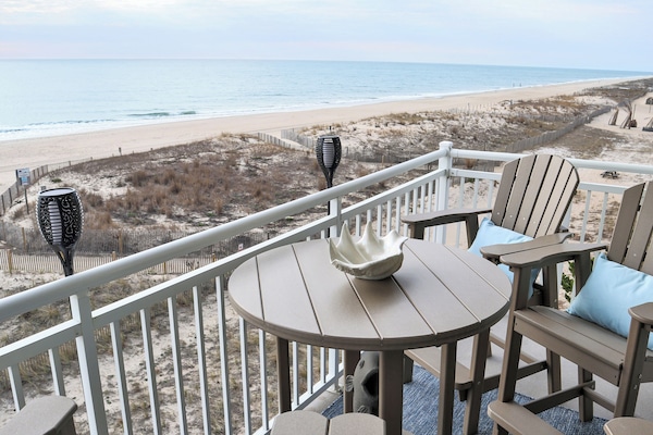 Ocean City MD Condo Vacation Rental | Open Balcony / Patio | Private Entrance
