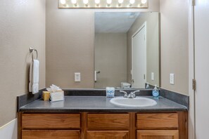 Hair dryer, towels